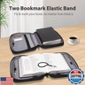 Bible Covers for Men and Women, Bible Case Carrying Church Bag with Book Stand, Bible Bag with Handle, Zipper and Multi-Pockets for Scripture Study Bible Protector (Black)
