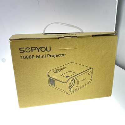 Sopyou Mini Video Projector Native 1080P