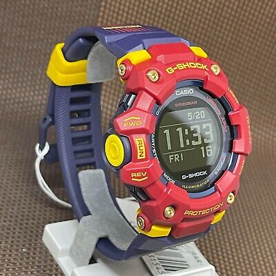 Pre-owned Casio G-shock Gbd-100bar-4d G-squad Barcelona Matchday Mobile Digital Watch