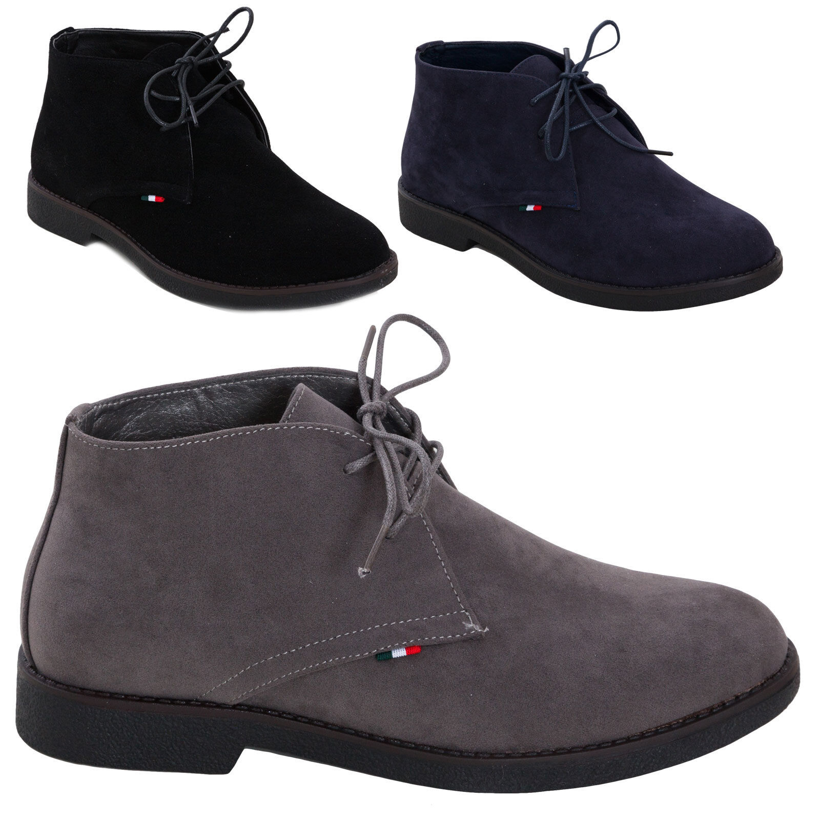 Scarpe uomo stivaletti boots stivali polacchine camoscio eleganti lacci QP5883 | eBay