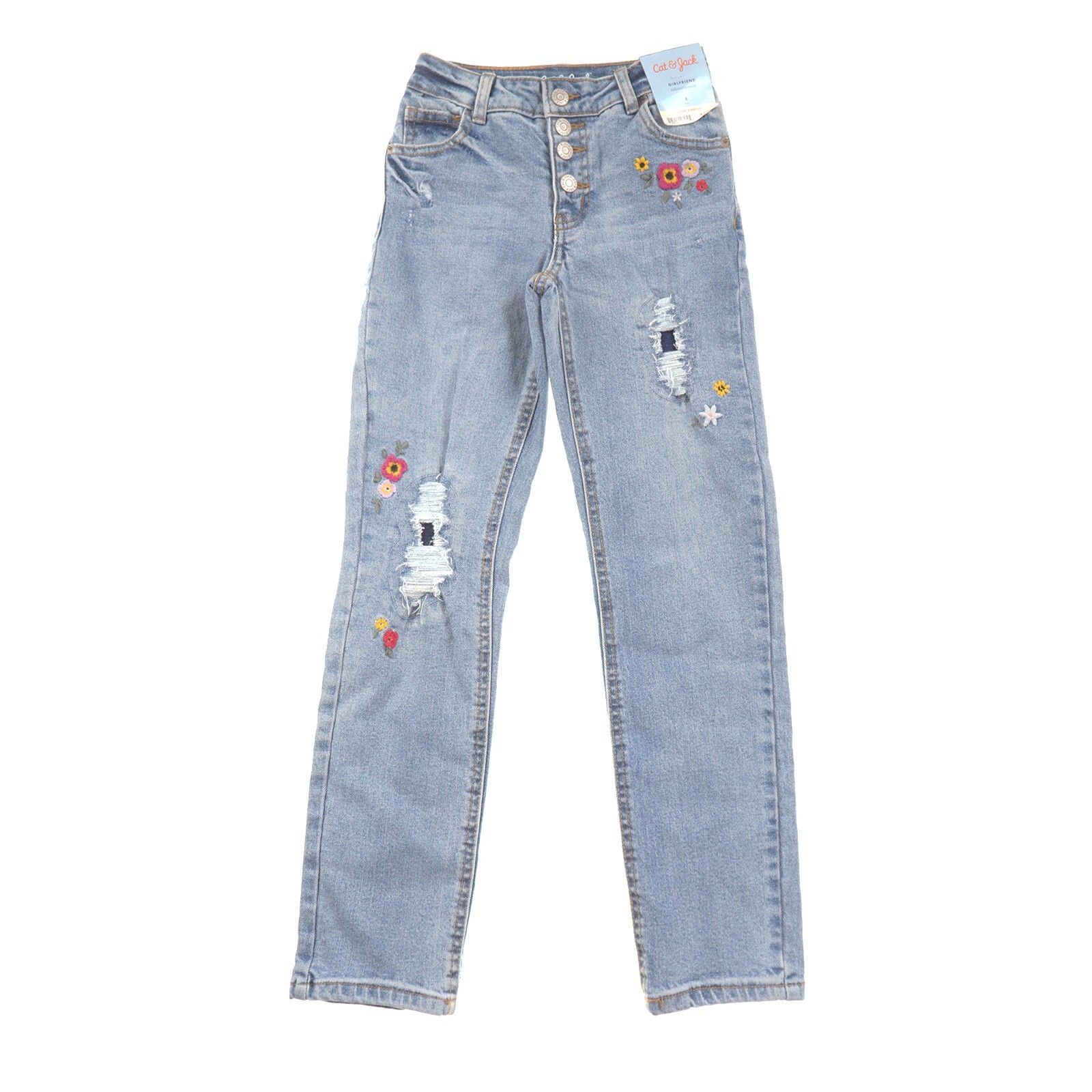 Cat & Jack Girlfriend Jeans Kids Girls Jeans 8 Super Stretch