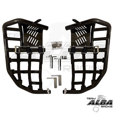 Yamaha Raptor 250 250R 125 125R  Nerf Bars  Pro Peg  Alba Racing Bk bk 192 T7 BB