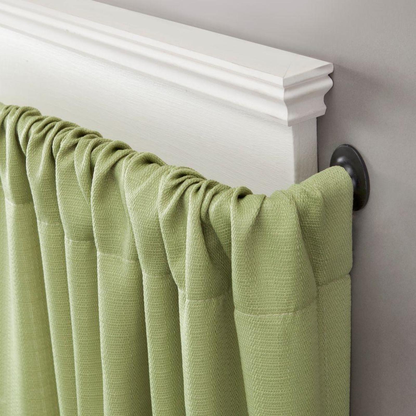 28 48 Telescoping Window Wrap Around Curtain Rod Door Frame Black