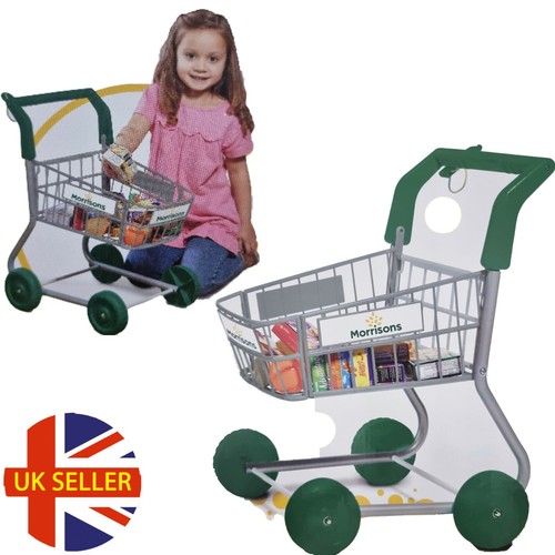 Morrisons Kids Toddlers Shopping Trolley Toy Pretend Play Supermarket Push Cart eBay