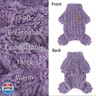 XPUDAC Dog Sweater, Dog Winter Clothes for Small Medium Dogs Girl Boy Ultra Soft and Warm Fleece Pet Pajamas for Winter Christmas(Purple-X-Small)