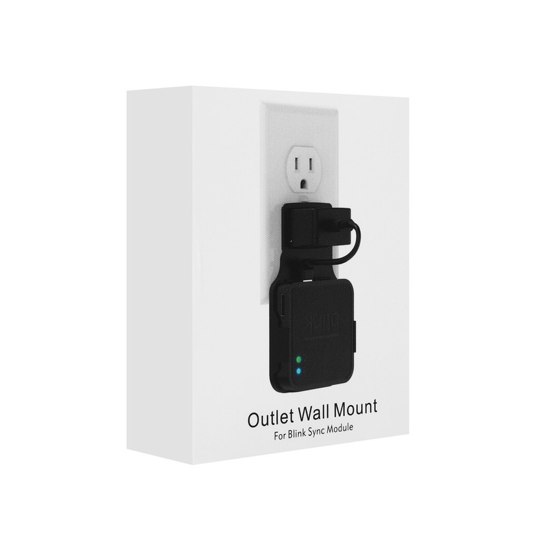 Outlet Wall Mount for Blink Sync Module 2 Simple Mount Bracket Holder White