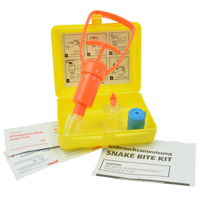 Snake Bite Kit gegen Bisswunden Stichwunden Insekten Saugpumpe Schlangenbiss Set