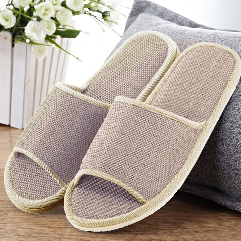 Women's Men Couples Fashion Casual Home Slippers Indoor Floor Flat Shoes Sandal