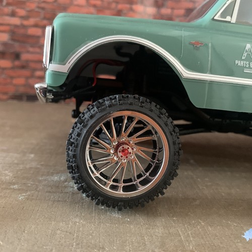 1:24 “Brute”Wheels/Tires Only For The Axial SCX24 67 Chevy RC Crawler (set Of 4)