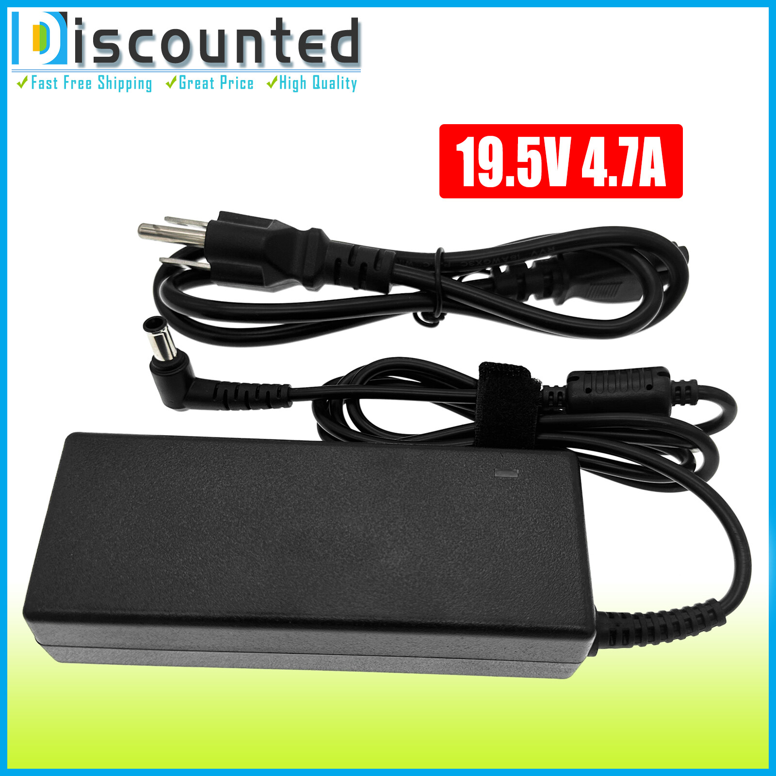AC Adapter For LG 24LB451B M2352D M2452D M2752D TV Monitor Charger Power Cord