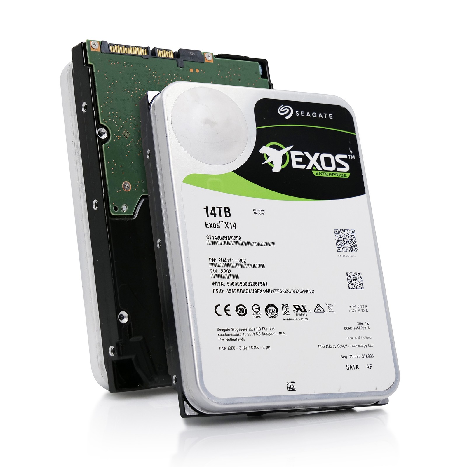 Seagate Exos X14 14TB ST14000NM0258 7.2K RPM SATA 6Gb/s 512e 3.5" Enterprise HDD