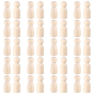 NUOBESTY 40 statuette in legno fai da te da colorare e fai da te in legno co