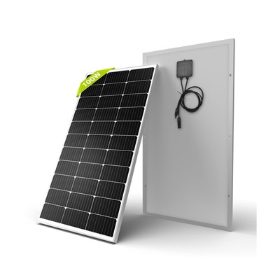 Newpowa 100 Watts Monocrystalline 100W 12V Solar Panel High Efficiency Mono M...
