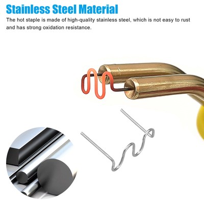 1200x Hot Staple for Car Bumper Fender Welder Stapler Plastic Welding Repair Kit