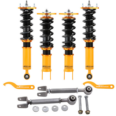 Adjustable Coilovers + Rear Camber +  Toe Arm Kit For Nissan 370Z Z34 2009-19