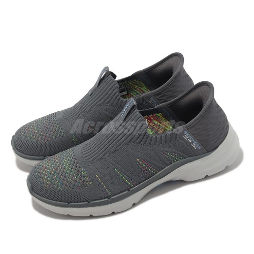 

Женские повседневные слипоны Skechers Go Walk 6-Valentina Темно-серый мульти 124566-CCMT, Go Walk 6-valentina Slip-ins