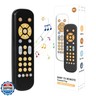 Orzbow Baby Remote Control Toy for 6 Months+ with Music, TV Remote Toy with Realistic Light and Sound - English, French and Spanish for Infant Play - BPA Free, Black
