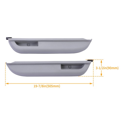 Kit Pair Set Of 2 For Chevy GMC Truck 88-94 Gray Front Left Right Door Armrest