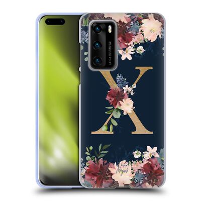 OFFICIAL NATURE MAGICK FLORAL MONOGRAM GOLD NAVY 2 GEL CASE FOR HUAWEI PHONES 4