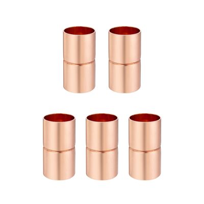 Straight Coupling Copper Fittings 1/4 Inch Copper Pipe Welding Joint Connector A