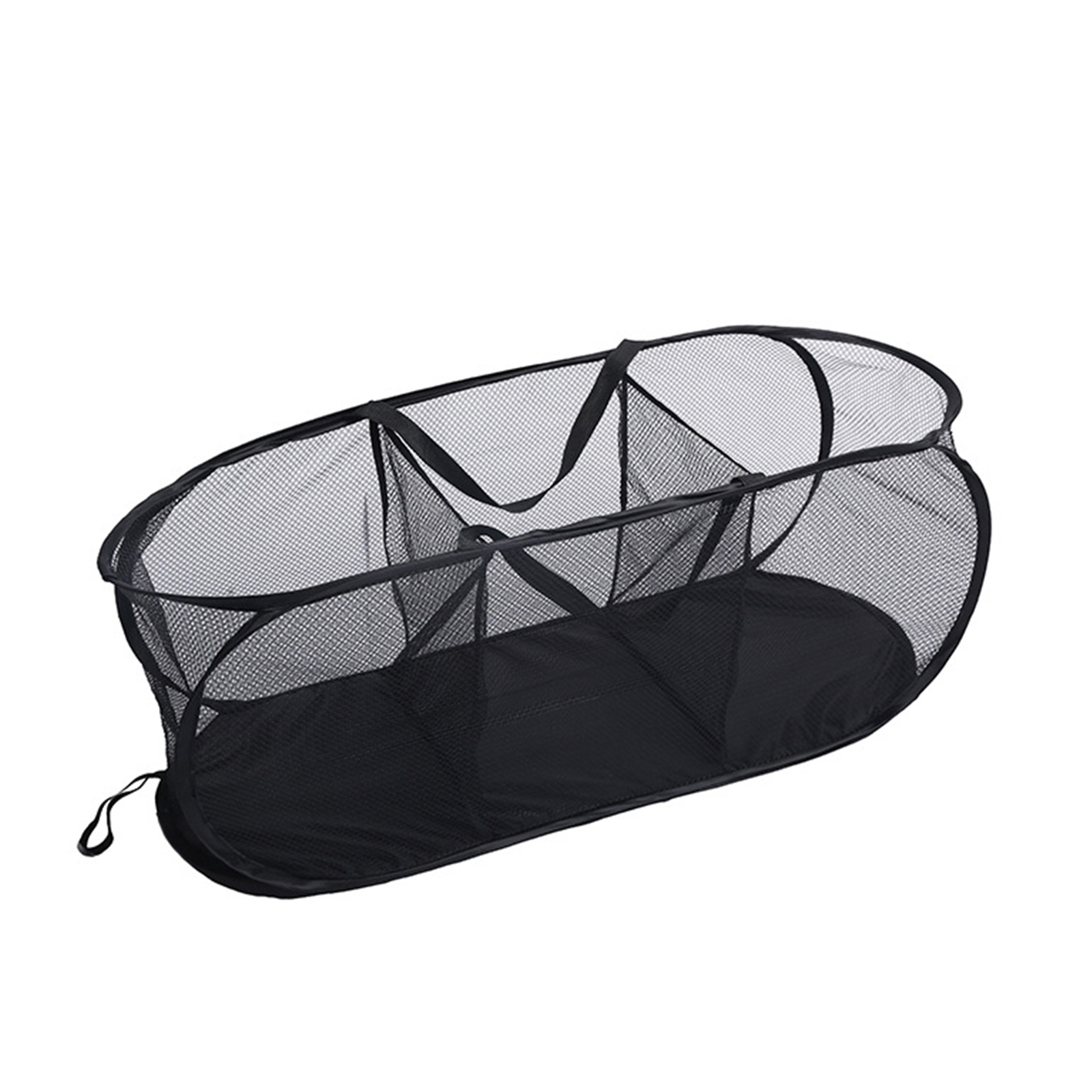 Pop Up 3 Compartment Laundry Sorter Basket Collapsible Desig