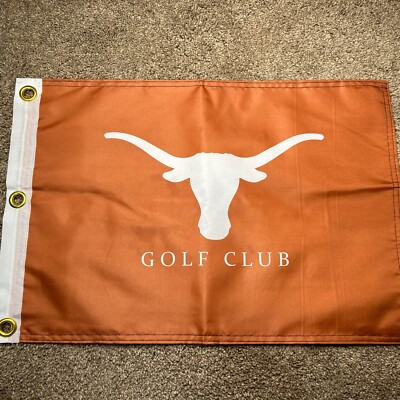 TEXAS LONGHORN GOLF CLUB PIN FLAG W GROMMETS PGA TOUR SPIETH TIGER WOODS