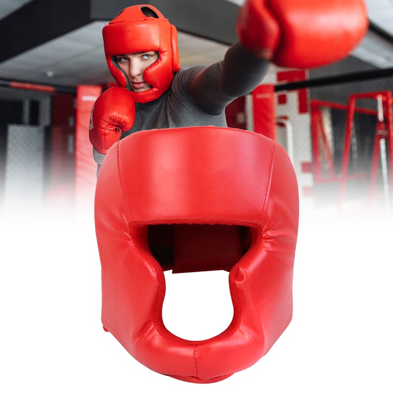 Boxing Headgear Head Guard MMA Kickboxing Training Protective Gear Helmet