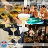 FVIEXE 100 Pack Plastic Champagne Coupe Glasses, Disposable Plastic Party Champagne Glasses, 4 Oz Clear Cocktail Martini Margarita Wine Cups for Birthday Wedding Party