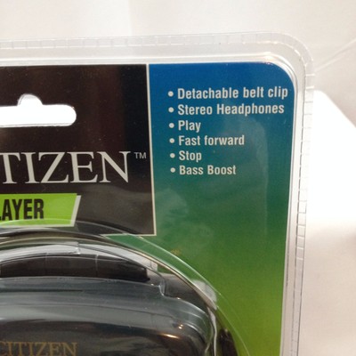 Citizen Flexstar Stereo Cassette Player With Headphones & Bass Boost NEW