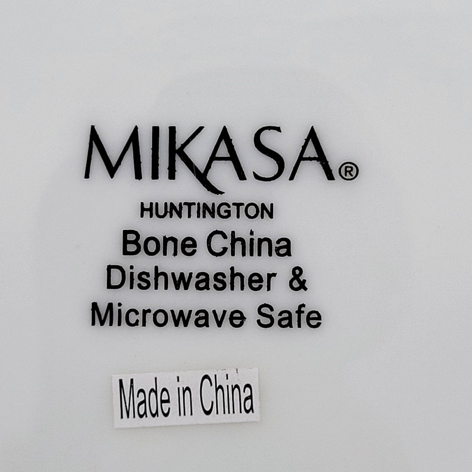 Mikasa Dinnerware Huntington White Dinner Plate 10.5 Inch Set 4 New Bone China