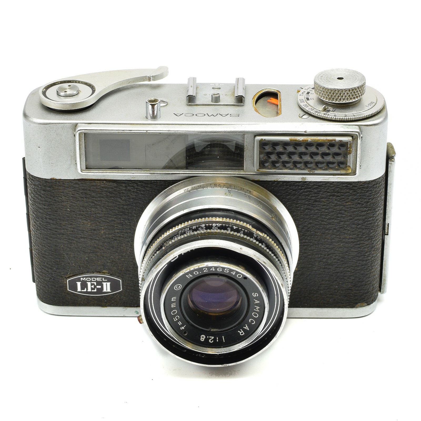 SANEI SAMOCA LE- II CAMERA WITH SAMOCAR 50MM F/2.8 LENS c