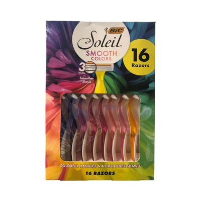 Коллекция женских одноразовых бритв BIC Soleil Smooth Colors Collection