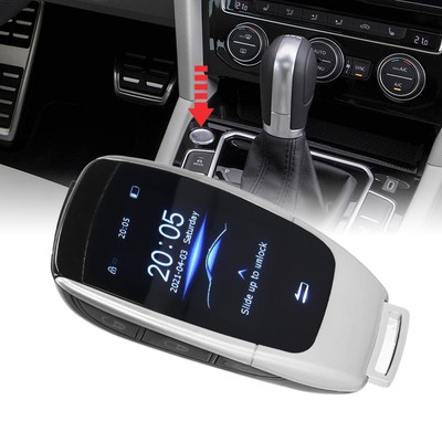 (Silver) Smart Remote Car Key Universal TK900 LCD Key Keyless Entry For