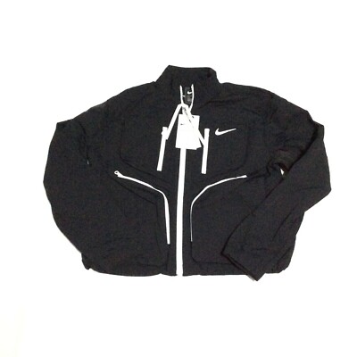 Nike Sportswear Tech Pack Woven Black White Oversized Jacket Womens Size Small