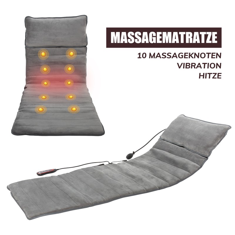 Massage Massageauflage Massagematte Massageliege Heizauflagen Massagesitzauflage