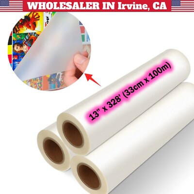 DTF Film Roll 13'' x 328' (33cm x 100m) Single Matte Warm/Cold Peel (Smart Peel)