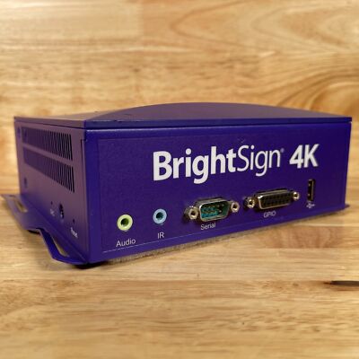 BrightSign 4K1142-WW Purple 4K Networked Multi-Control Interactive Media Player