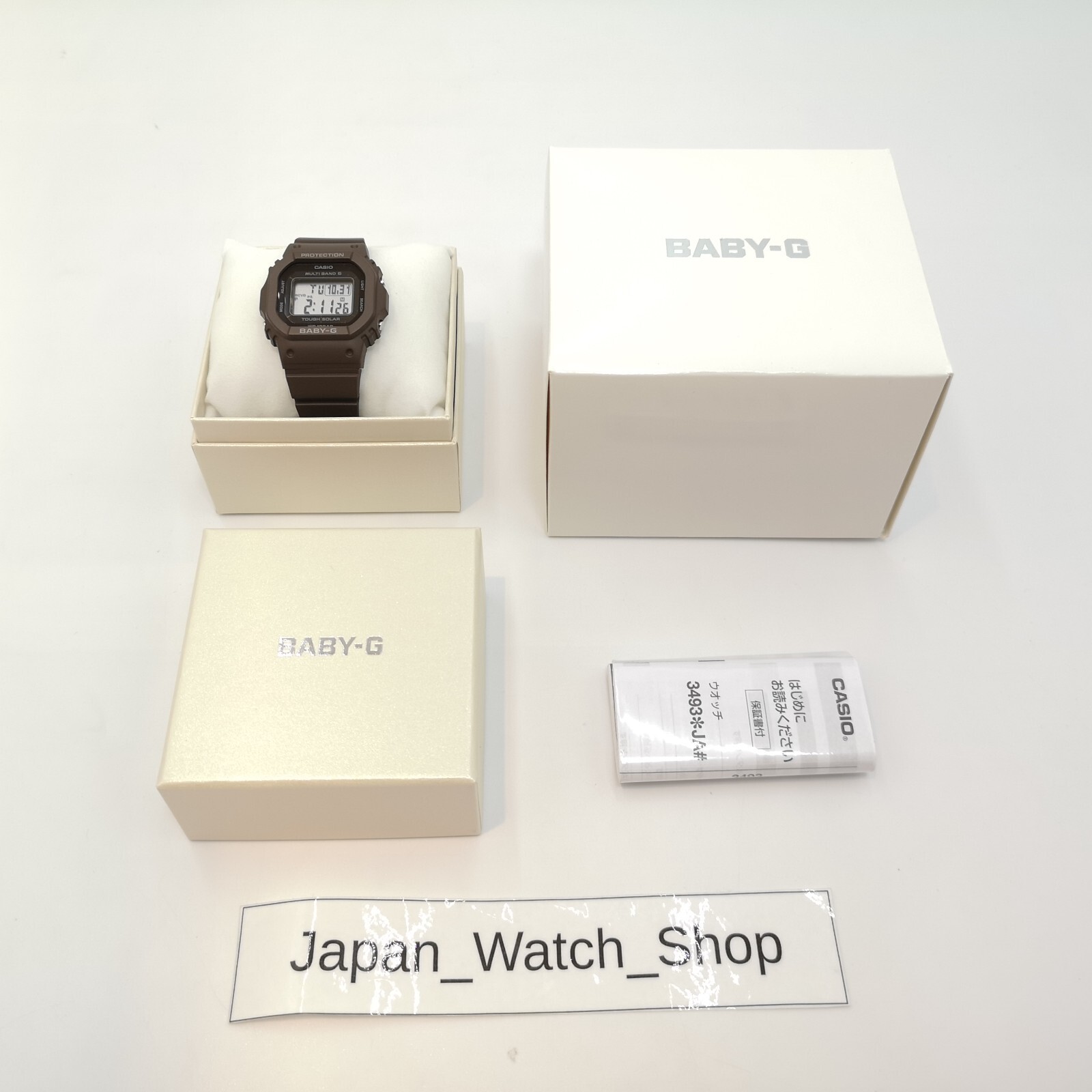 Pre-owned Casio Baby-g Bgd-5650-5jf Brown Black Chronograph Quartz Womens Watch In Box