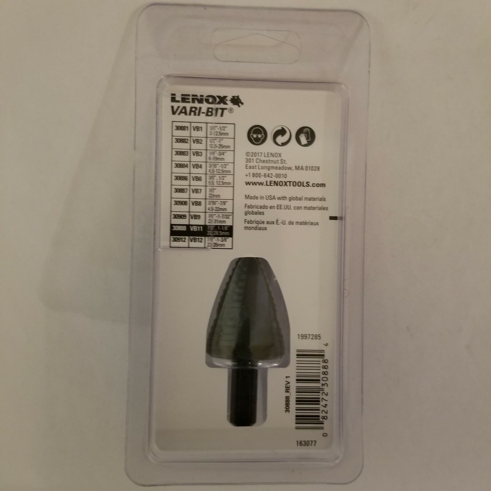 LENOX VB11 VARI-BIT 7/8