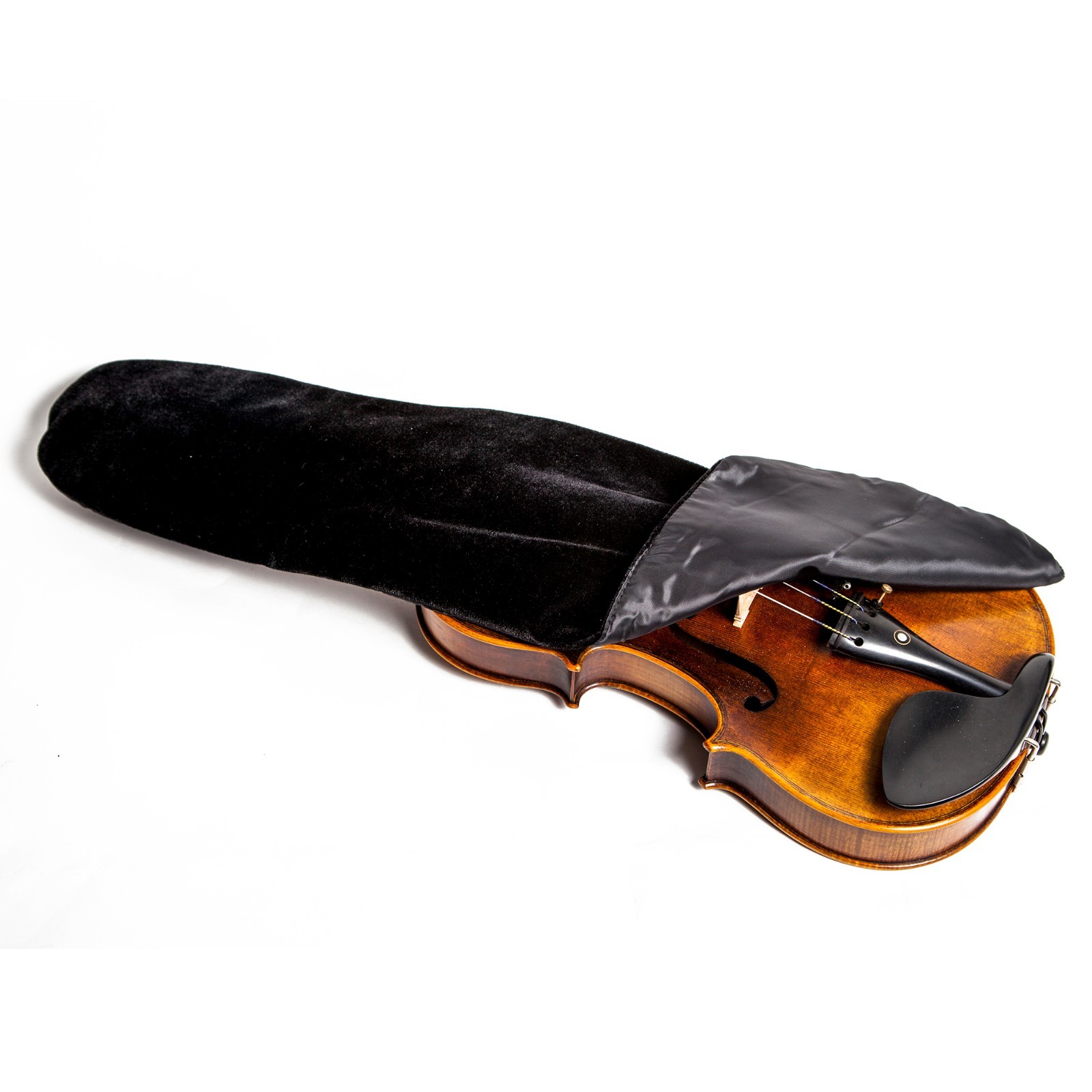 Acoustic Electric Violin Cover Cloth Blanket Black Color For 4/4 Violin