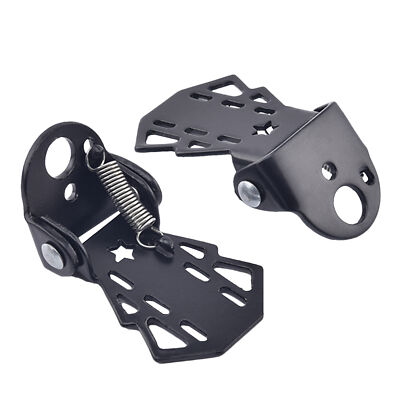 2Pcs Steel Axle Foot Step Pegs Bike Foldable Pedal Footrest Foot Pegs