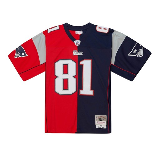 

MITCHELL - NESS РАЗДЕЛЕННАЯ ФУТБОЛКА НФЛ LEGACY NEW ENGLAND PATRIOTS 2007 RANDY MOSS, Navy/red