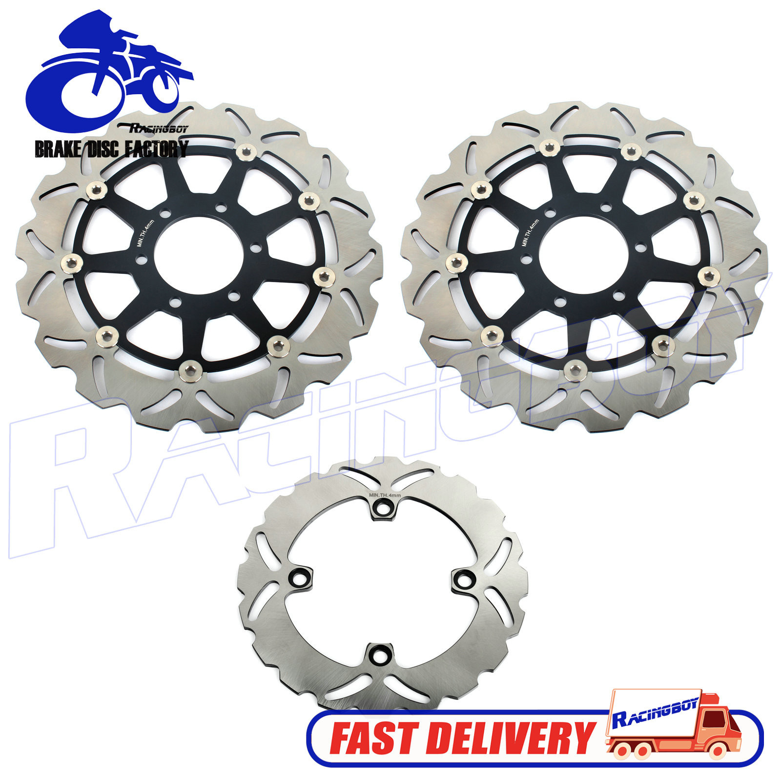 Rear Rear EBC 93-01 Kawasaki ZX1100D Stainless Steel Brake Rotor
