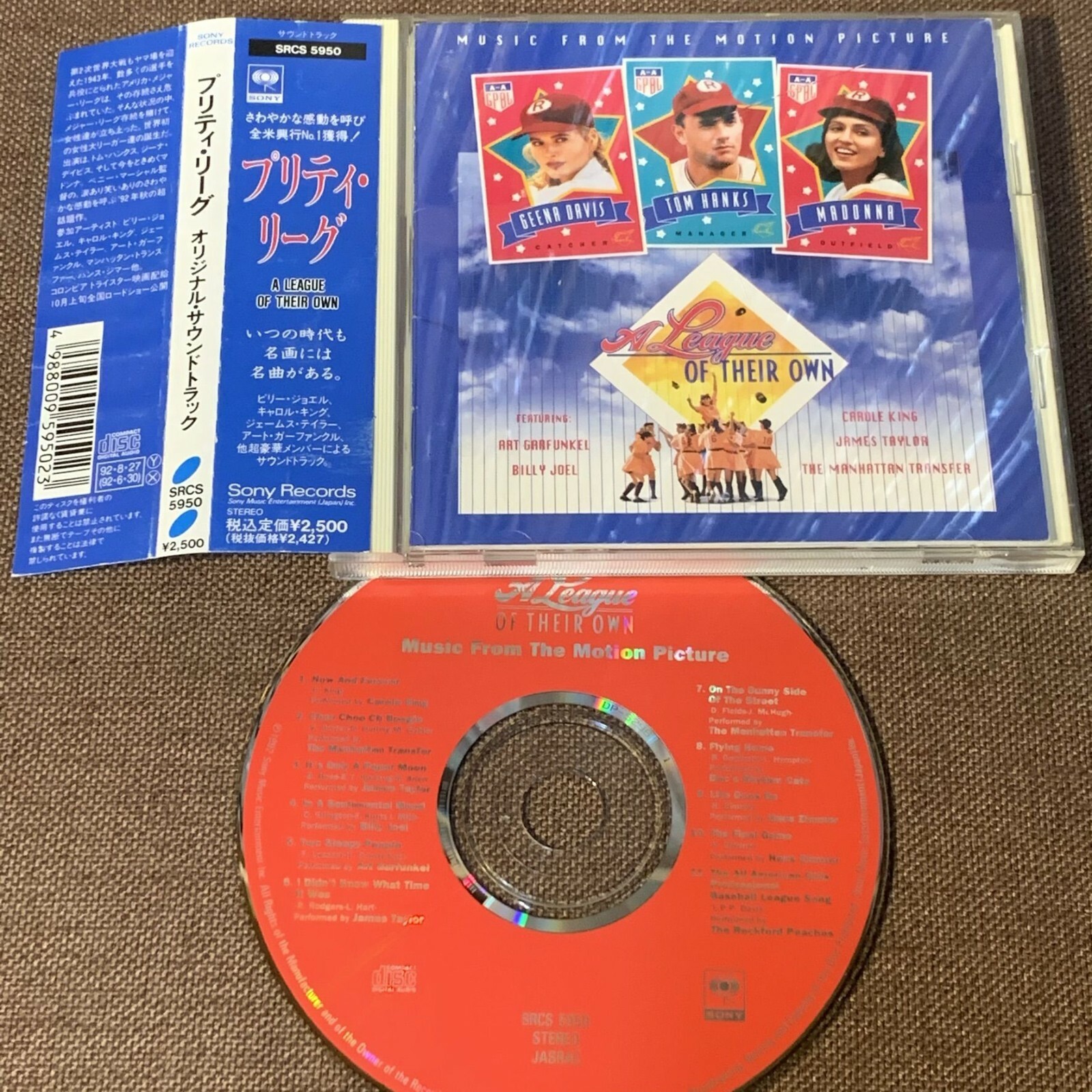 A League Of Their Own soundtrack MADONNA JAPAN CD SRCS5950 w