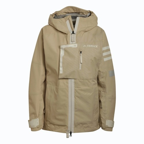 

Женская куртка adidas Terrex Xploric Graphic RAIN.RDY, цвет Саванна, Бежевый