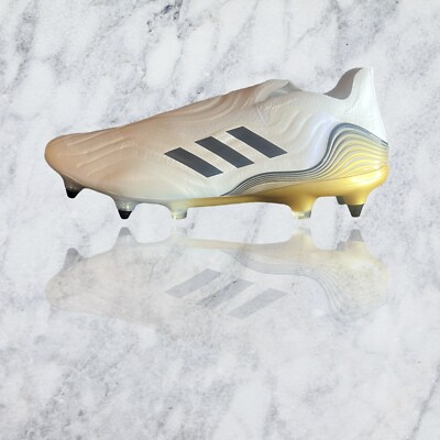 Adidas Copa Sense SG Soft Ground Cleats White Pearl Gold Mens Size 10.5 - HP7840