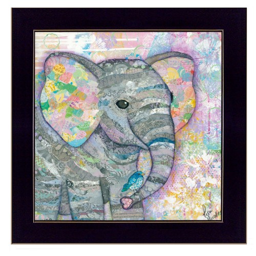 Настенный принт Elephant I 1 в черной рамке