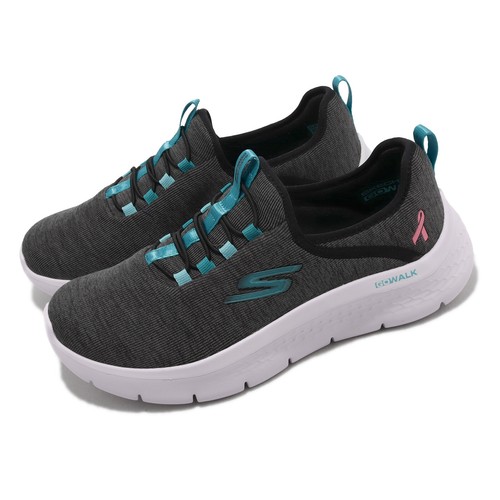 

Женские повседневные слипоны Skechers Go Walk Flex-BCA, черные, синие, белые, 124813W-BLK, Черный, Go Walk Flex-bca Wide