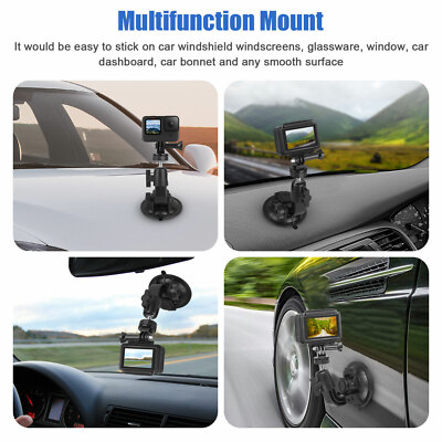 Car Suction Cup Bracket 360°Rotation Mount For GoPro Hero DJI OSMO Action Camera