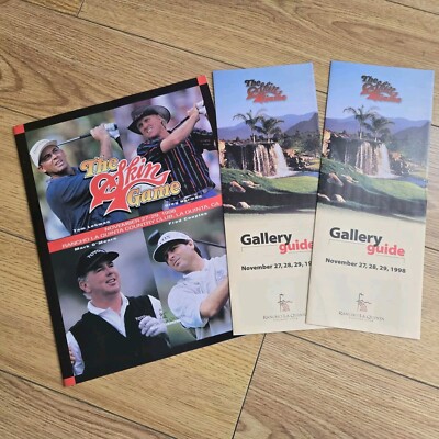 SKIN GAME 1998 PROGRAM + GUIDES Tom Lehman Greg Norman Mark O'Meara Fred Couples